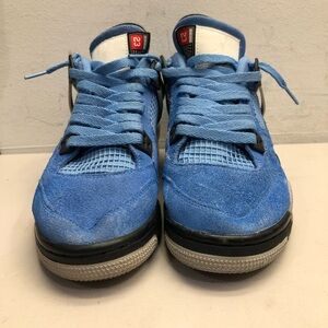 Nike Air Jordan Retro 4 University Blue Sneaker Athletic Shoe Boys' Size 6.5